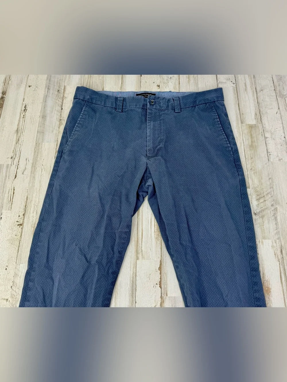 Banana Republic Fulton Skinny Chino Men 33x30 Blue Outdoor Casual